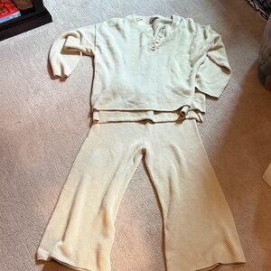 FP Movement by Free People Beige Pajama Set